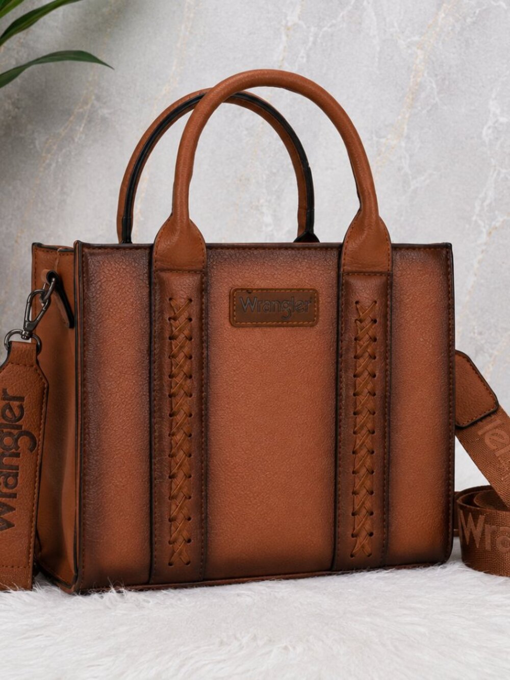 Wrangler Braided Tote Crossbody Bag | NWT